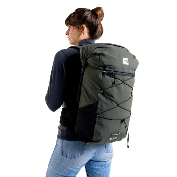 Red Paddle Lightweight Waterproof Backpack 35 Liter Trockenrucksack Packsack olive green