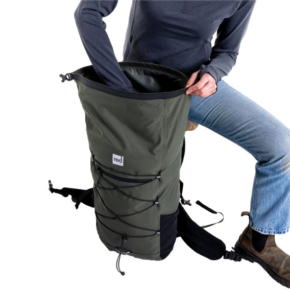 Red Paddle Lightweight Waterproof Backpack 35 Liter Trockenrucksack Packsack olive green