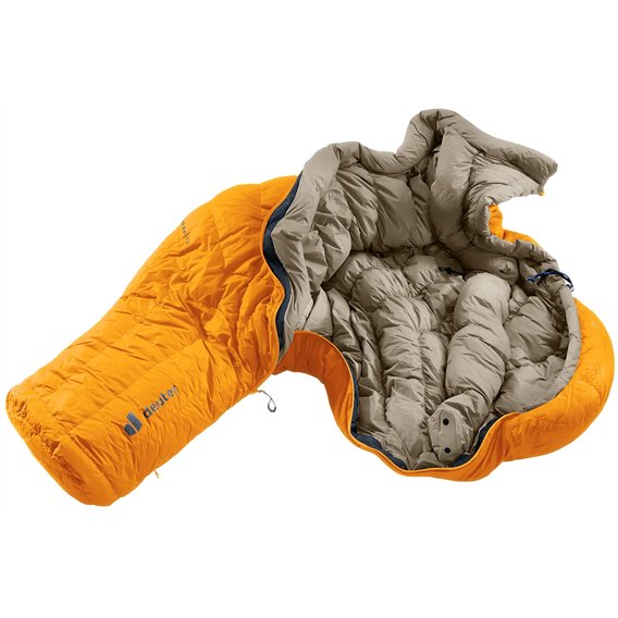 Deuter Astro Pro 600 Daunenschlafsack RV links magma-titanium hier im Deuter-Shop günstig online bestellen