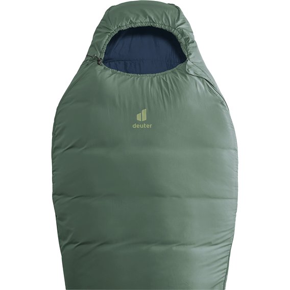 Deuter Orbit EL 5 Grad Kunstfaser Schlafsack RV links ivy-ink hier im Deuter-Shop günstig online bestellen