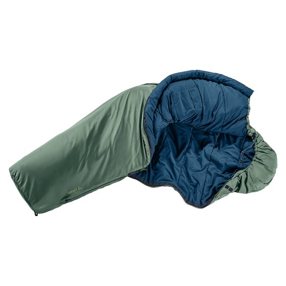 Deuter Orbit EL 5 Grad Kunstfaser Schlafsack RV links ivy-ink hier im Deuter-Shop günstig online bestellen