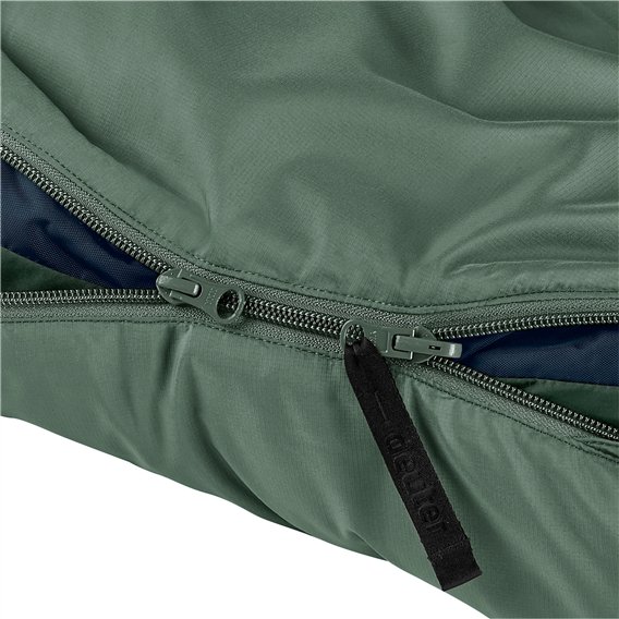 Deuter Orbit EL 5 Grad Kunstfaser Schlafsack RV links ivy-ink hier im Deuter-Shop günstig online bestellen