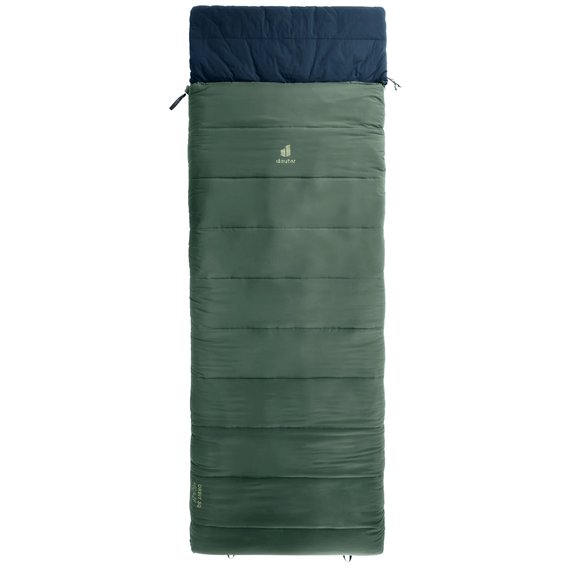 Deuter Orbit SQ 6 Grad Kunstfaser Schlafsack RV links ivy-ink hier im Deuter-Shop günstig online bestellen
