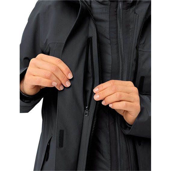 Vaude Neyland 3 in 1 Jacket Damen Winterjacke Doppeljacke black hier im Vaude-Shop günstig online bestellen