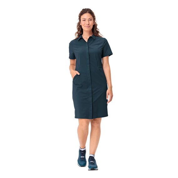 Vaude Farley Stretch Dress Damen Kleid Sommerkleid dark sea hier im Vaude-Shop günstig online bestellen