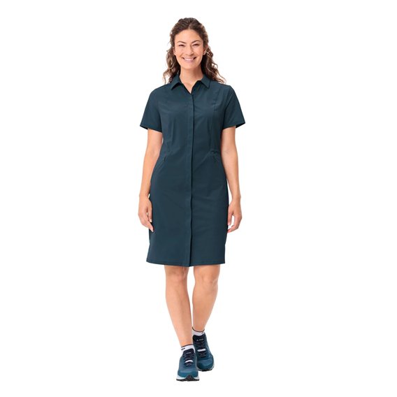 Vaude Farley Stretch Dress Damen Kleid Sommerkleid dark sea hier im Vaude-Shop günstig online bestellen