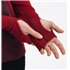 Aclima WarmWool Hoodsweater Zip Damen Merino Unterwäsche fig-red dahlia hier im Aclima-Shop günstig online bestellen