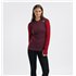 Aclima WarmWool Hoodsweater Zip Damen Merino Unterwäsche fig-red dahlia hier im Aclima-Shop günstig online bestellen