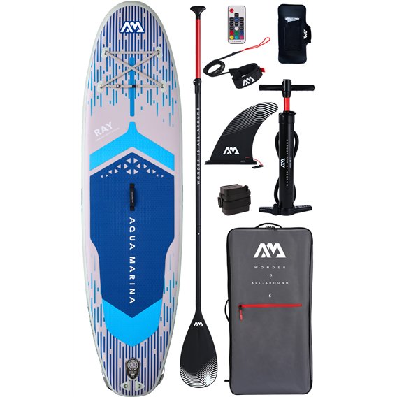 Aqua Marina Ray&nbsp;iSUP 11'0" aufblasbares Stand Up Paddle Board mit Beleuchtungssystem