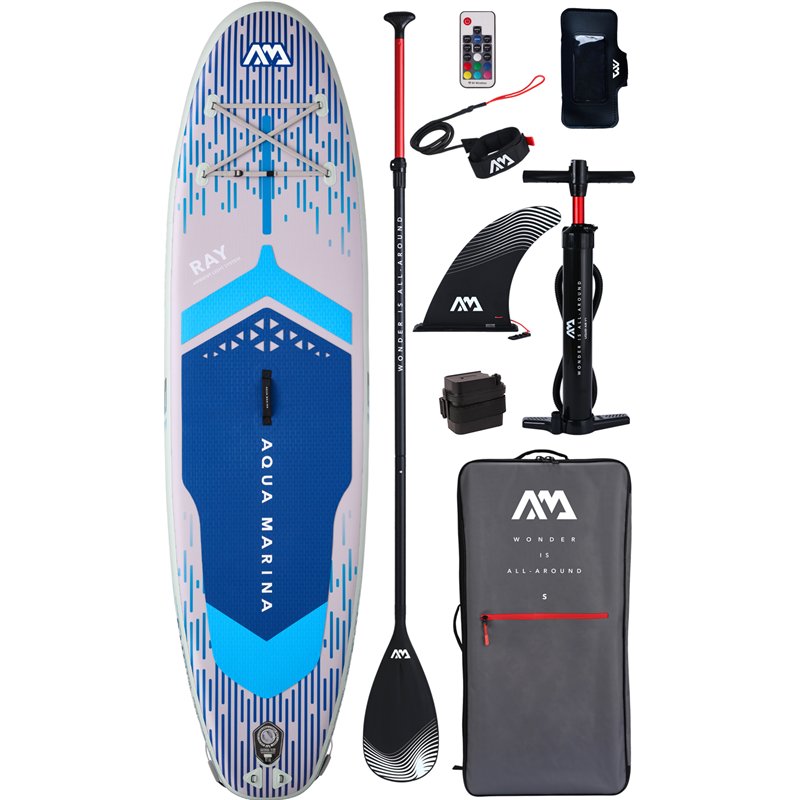 Aqua Marina Ray&nbsp;iSUP 11'0" aufblasbares Stand Up Paddle Board mit Beleuchtungssystem