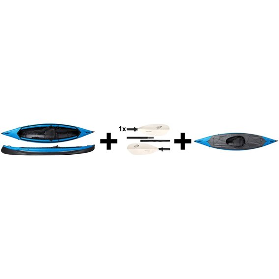 Nortik Scubi 1 XL Jubelpaket mit 2 Paddeln und Verdeck