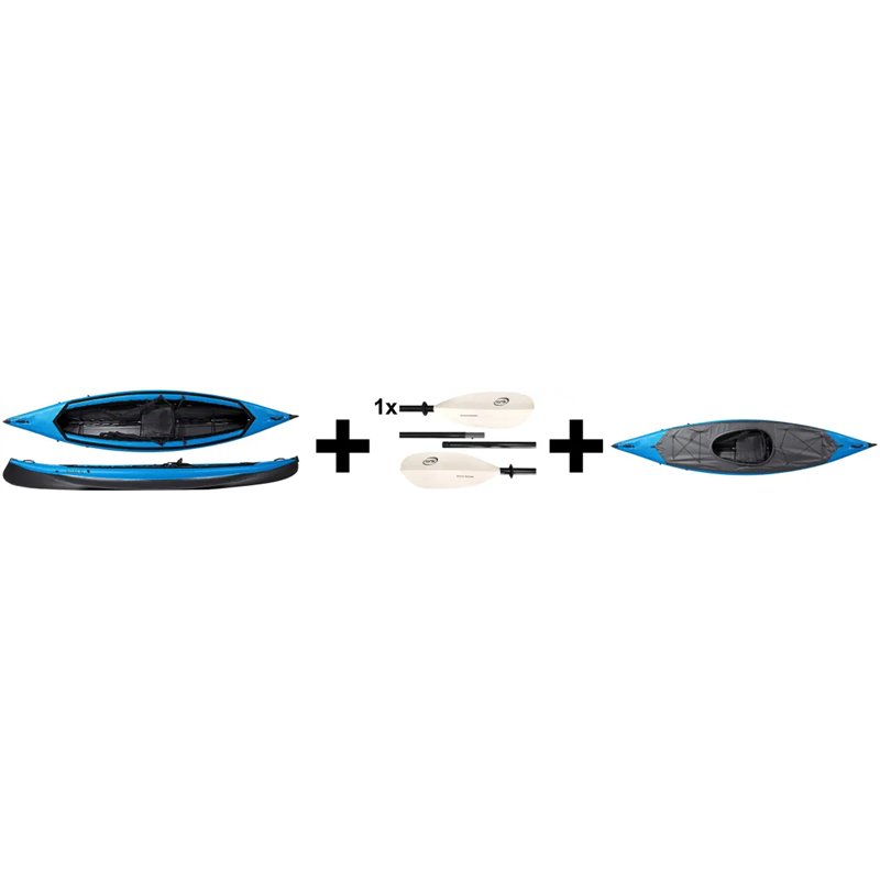 Nortik Scubi 1 XL Jubelpaket mit 2 Paddeln und Verdeck Nortik Scubi 1 XL Jubelpaket mit 2 Paddeln und Verdeck