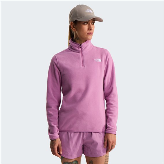 The North Face Glacier Fleece 1/4 Zip Pullover Damen Fleecepullover hushed lavender hier im The North Face-Shop günstig online b