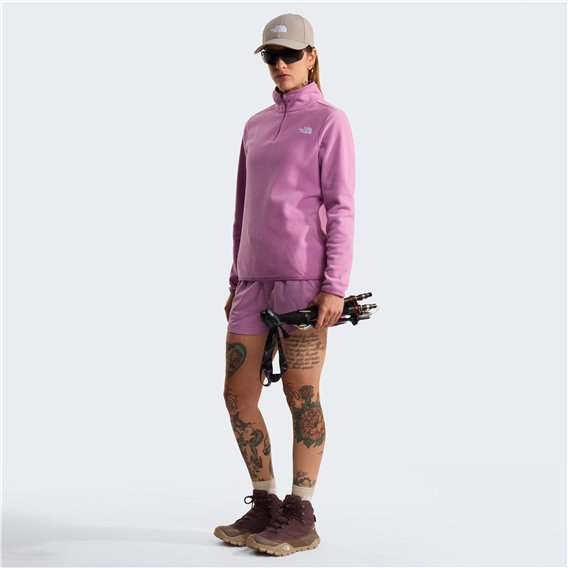 The North Face Glacier Fleece 1/4 Zip Pullover Damen Fleecepullover hushed lavender hier im The North Face-Shop günstig online b