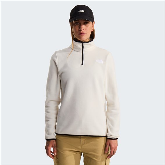 The North Face Glacier Fleece 1/4 Zip Pullover Damen Fleecepullover white dune hier im The North Face-Shop günstig online bestel