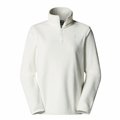 The North Face Glacier Fleece 1/4 Zip Pullover Damen Fleecepullover white dune
