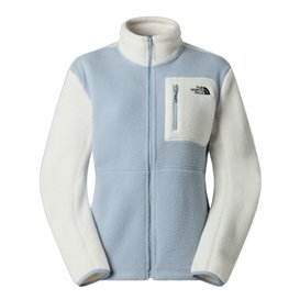 The North Face Yumiori Full Zip Damen Fleecejacke grey-white dune