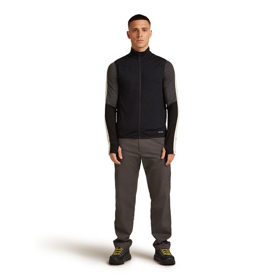 Icebreaker Merino 300 Descender Vest Weste Herren black hier im Icebreaker-Shop günstig online bestellen