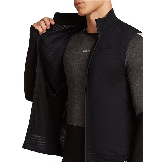 Icebreaker Merino 300 Descender Vest Weste Herren black hier im Icebreaker-Shop günstig online bestellen