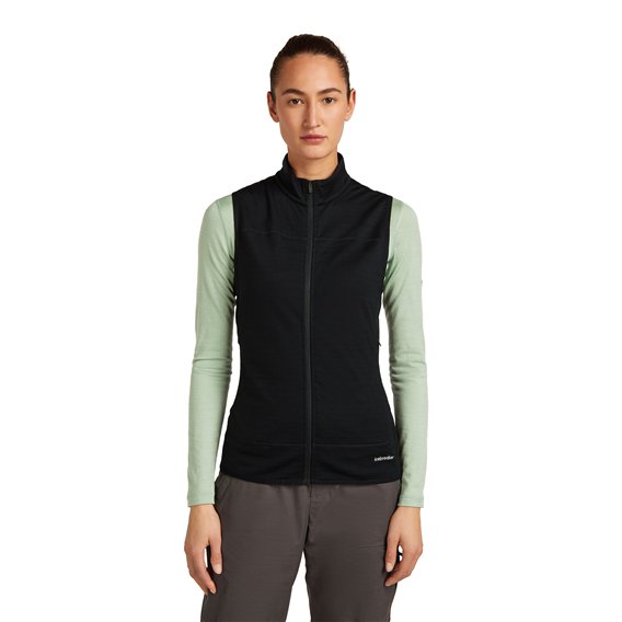 Icebreaker Merino 300 Descender Vest Weste Damen black hier im Icebreaker-Shop günstig online bestellen