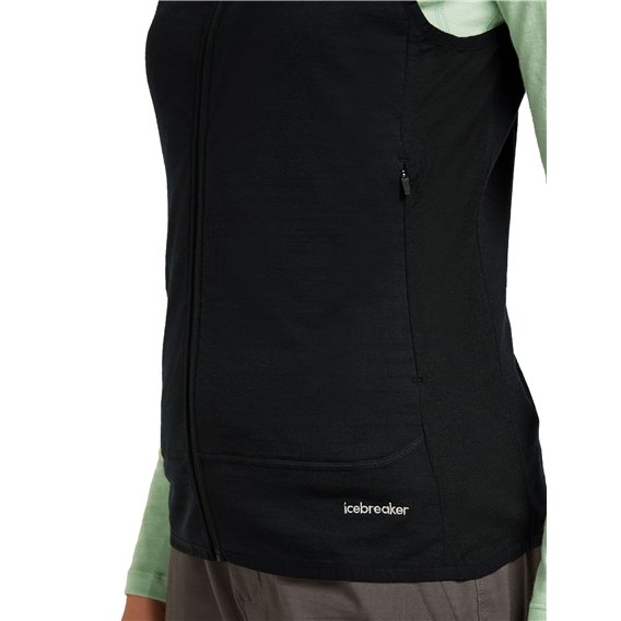 Icebreaker Merino 300 Descender Vest Weste Damen black hier im Icebreaker-Shop günstig online bestellen