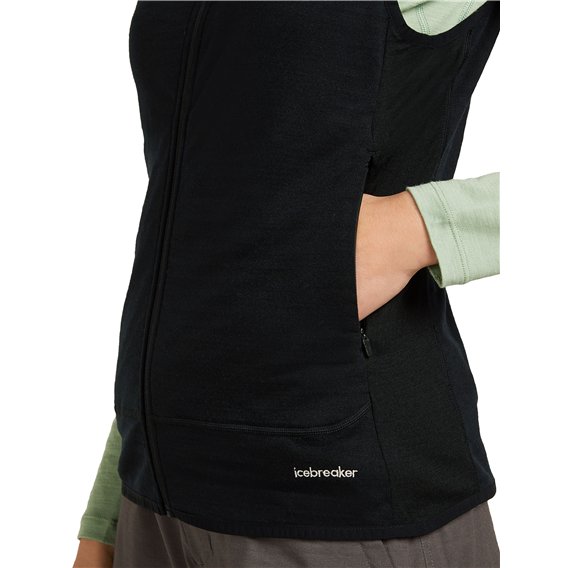 Icebreaker Merino 300 Descender Vest Weste Damen black hier im Icebreaker-Shop günstig online bestellen