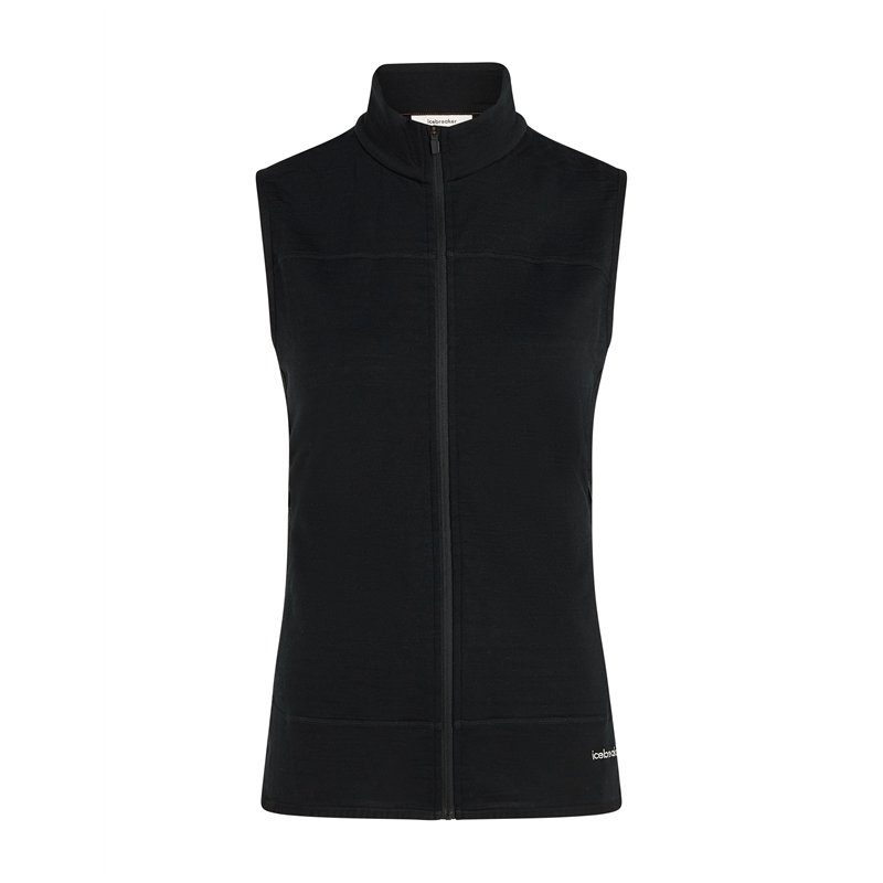 Icebreaker Merino 300 Descender Vest Weste Damen black hier im Icebreaker-Shop günstig online bestellen Icebreaker Merino 300 Descender Vest Weste Damen black hier im Icebreaker-Shop günstig online bestellen