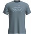Icebreaker Merino 125 Cool-Lite Sphere Shortsleeve The Peaks T-Shirt Herren flint blue