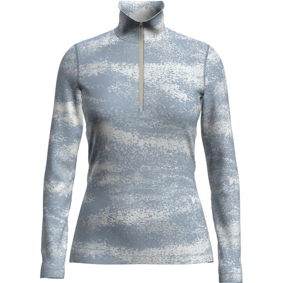 Icebreaker Merino 260 Vertex Longsleeve Half Zip Chillwave Langarmshirt Damen snow-zinc blue hier im Icebreaker-Shop günstig onl