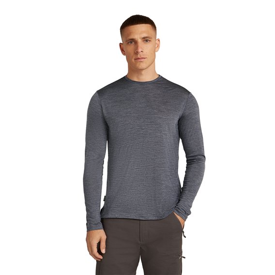 Icebreaker Merino Sphere III Longsleeve Tee Langarmshirt Herren midnight heather hier im Icebreaker-Shop günstig online bestelle