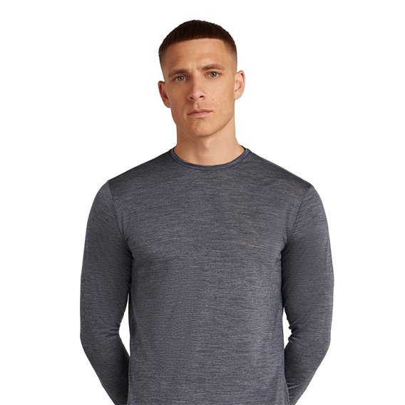 Icebreaker Merino Sphere III Longsleeve Tee Langarmshirt Herren midnight heather hier im Icebreaker-Shop günstig online bestelle