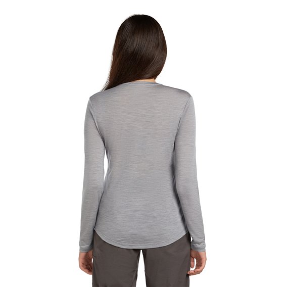 Icebreaker Merino Sphere III Longsleeve Tee Langarmshirt Damen metro heather hier im Icebreaker-Shop günstig online bestellen