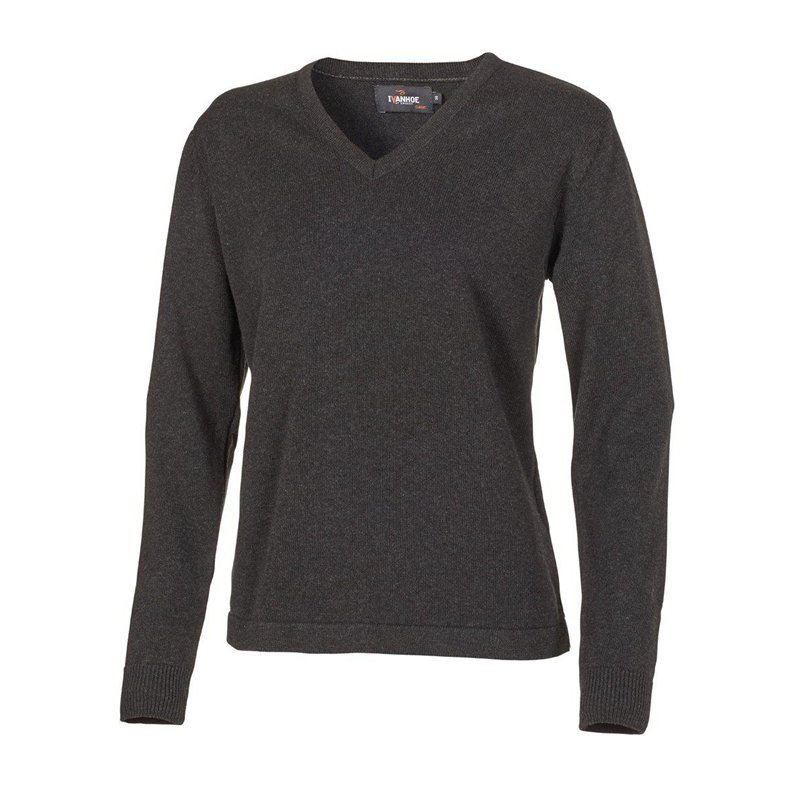 Ivanhoe PD V-neck Damen Pullover Langarmshirt graphite marl hier im Ivanhoe-Shop günstig online bestellen
