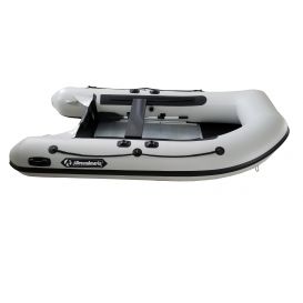Allroundmarin Vario 360 Schlauchboot Angelboot Hochdruck-/Alu-Boden grau