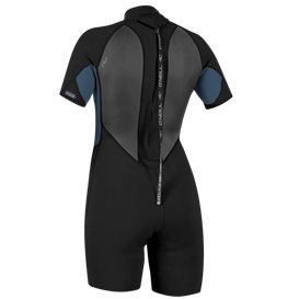 ONeill Reactor-2 2mm Back Zip Spring Shorty Damen Neoprenanzug schwarz-blau hier im ONeill-Shop günstig online bestellen