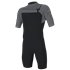 ONeill Hammer 2mm Chest Zip Shortsleeve Spring Shorty Herren Neoprenanzug grau
