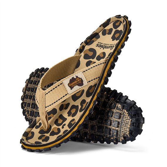Gumbies Original Zehentrenner Badelatschen leopard hier im Gumbies-Shop günstig online bestellen
