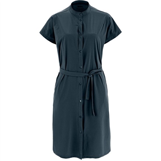 Fjällräven Abisko Fjäll Dress Damen Blusenkleid Outdoor Kleid navy hier im Fjällräven-Shop günstig online bestellen