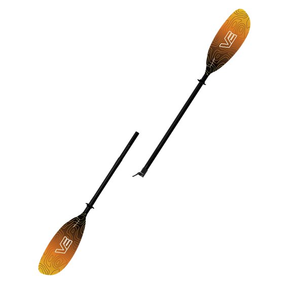 VE Paddles Glass Skera Glass Shaft 2PC Doppelpaddel 2-teilig sunrise hier im VE Paddles-Shop günstig online bestellen