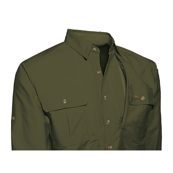 Viavesto Eanes Herren Hemd langarm khaki hier im -Shop günstig online bestellen