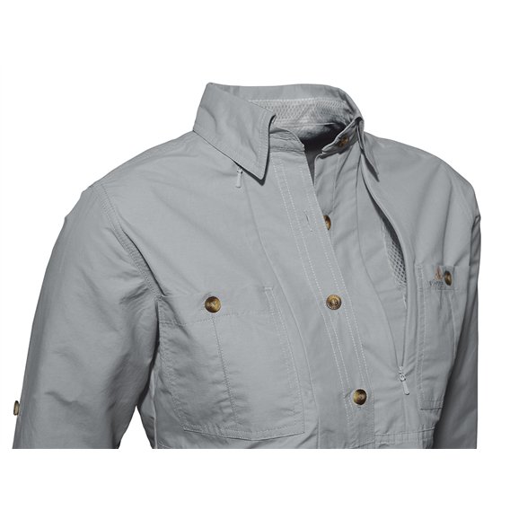 Viavesto Eanes Damen Hemd Bluse langarm grau hier im -Shop günstig online bestellen