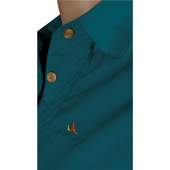 Viavesto Dias Damen Hemd Bluse langarm petrol hier im -Shop günstig online bestellen