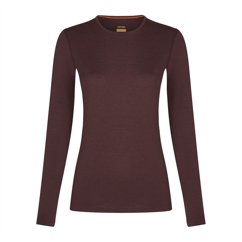 Icebreaker 200 Oasis Longsleeve Crewe Damen java hier im Icebreaker-Shop günstig online bestellen