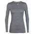 Icebreaker 200 Oasis Longsleeve Crewe Damen gritstone hthr