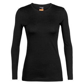 Icebreaker Merino 200 Oasis Longsleeve Crewe Damen black hier im Icebreaker-Shop günstig online bestellen