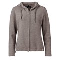 Mufflon Kalea Damen Merino Wolljacke mit Kapuze stone