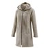 Mufflon Jana Damen Merino Mantel mit Kapuze stone