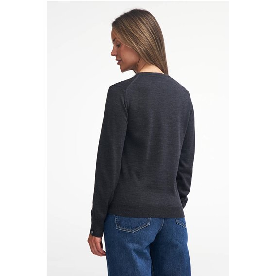 Ivanhoe PD V-neck Damen Pullover Langarmshirt graphite marl hier im Ivanhoe-Shop günstig online bestellen