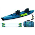 Jobe Tasman 440 Drop-Stitch Kajak Testmodell Set 2 Personen Luftboot mit Paddeln und Pumpe