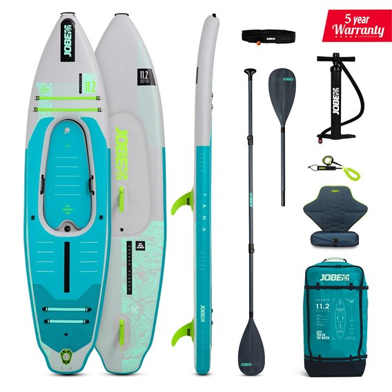 Jobe Tana Hybrid SUP Premium board 11.2 Package 2in1 aufblasbares SUP-Kajak mit Zubehör
